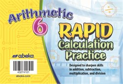 Arithmetic 6 Rapid Calculation Practice Cards—New