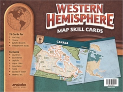 Western Hemisphere Map Skill Cards (Grade 6)—Revised