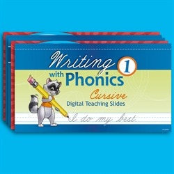 Writing 1 Digital Teaching Slides (Cursive)—New