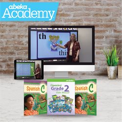 Grade 2 Video Instruction – Independent Study (unaccredited) plus Spanish C Video Subscription with Books