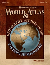 World Atlas and Geography Studies: Eastern Hemisphere Key