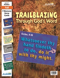Trailblazing Through God's Word Middler Memory Verse Visuals