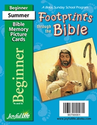 Footprints Through the Bible Beginner Mini Bible Memory Cards