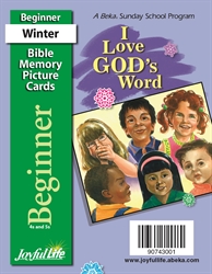 I Love God's Word Beginner Mini Memory Picture Cards