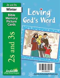 Loving God's Word 2s &#38; 3s Mini Bible Memory Picture Cards