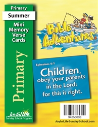 Bible Adventures Primary Mini Memory Verse Cards