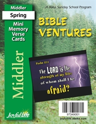 Bible Ventures Middler Mini Bible Memory Verse Cards