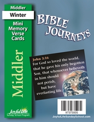 Bible Journeys Middler Mini Memory Verse Cards