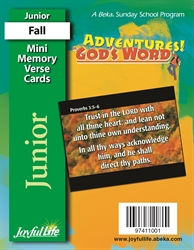 Adventures in God's Word Junior Mini Memory Verse Cards