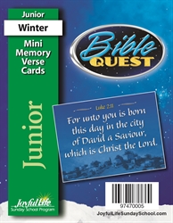 Bible Quest Junior Mini Memory Verse Cards