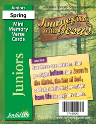 Journeying with Jesus Junior Mini Memory Verse Cards